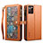 Samsung Galaxy Note 20 Ultra 5G用手帳型 レザーケース スタンド カバー B02S サムスン ブラウン