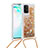 Samsung Galaxy S10 Lite用シリコンケース ソフトタッチラバー ブリンブリン カバー 携帯ストラップ S03 サムスン 