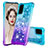 Samsung Galaxy S20用シリコンケース ソフトタッチラバー ブリンブリン カバー S02 サムスン ブルー