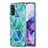 Samsung Galaxy S20用シリコンケース ソフトタッチラバー バタフライ パターン カバー Y01B サムスン グリーン