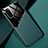 Samsung Galaxy S20用シリコンケース ソフトタッチラバー レザー柄 アンドマグネット式 サムスン グリーン