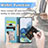 Samsung Galaxy S20用手帳型 レザーケース スタンド パターン カバー S04D サムスン 