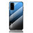 Samsung Galaxy S20用ハイブリットバンパーケース プラスチック 鏡面 虹 グラデーション 勾配色 カバー LS1 サムスン 