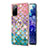 Samsung Galaxy S20 FE (2022) 5G用シリコンケース ソフトタッチラバー バタフライ パターン カバー アンド指輪 Y03B サムスン 