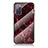 Samsung Galaxy S20 FE 4G用ハイブリットバンパーケース プラスチック パターン 鏡面 カバー サムスン レッド