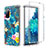 Samsung Galaxy S20 FE 4G用前面と背面 360度 フルカバー 極薄ソフトケース シリコンケース 耐衝撃 全面保護 バンパー 透明 サムスン ブルー