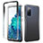 Samsung Galaxy S20 FE 4G用前面と背面 360度 フルカバー 極薄ソフトケース シリコンケース 耐衝撃 全面保護 バンパー 勾配色 透明 サムスン ダークグレー