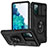 Samsung Galaxy S20 FE 4G用ハイブリットバンパーケース プラスチック アンド指輪 マグネット式 MQ5 サムスン 