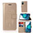 Samsung Galaxy S20 FE 5G用手帳型 レザーケース スタンド パターン カバー JX1 サムスン ゴールド