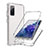 Samsung Galaxy S20 FE 5G用前面と背面 360度 フルカバー 極薄ソフトケース シリコンケース 耐衝撃 全面保護 バンパー 勾配色 透明 JX1 サムスン 