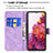 Samsung Galaxy S20 FE 5G用手帳型 レザーケース スタンド バタフライ 蝶 カバー B02F サムスン 