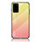 Samsung Galaxy S20 Plus用ハイブリットバンパーケース プラスチック 鏡面 虹 グラデーション 勾配色 カバー LS1 サムスン イエロー