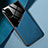 Samsung Galaxy S20 Plus用シリコンケース ソフトタッチラバー レザー柄 アンドマグネット式 サムスン ネイビー