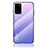 Samsung Galaxy S20 Plus用ハイブリットバンパーケース プラスチック 鏡面 虹 グラデーション 勾配色 カバー LS1 サムスン 