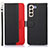 Samsung Galaxy S21 5G用手帳型 レザーケース スタンド カバー A10D サムスン ブラック