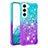 Samsung Galaxy S21 FE 5G用極薄ソフトケース グラデーション 勾配色 クリア Y05B サムスン マルチカラー
