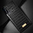 Samsung Galaxy S21 FE 5G用ケース 高級感 手触り良いレザー柄 S08 サムスン ブラック
