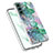 Samsung Galaxy S21 FE 5G用シリコンケース ソフトタッチラバー バタフライ パターン カバー Y07B サムスン マルチカラー