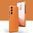 Samsung Galaxy S21 FE 5G用ケース 高級感 手触り良いレザー柄 C04 サムスン オレンジ