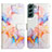 Samsung Galaxy S21 FE 5G用手帳型 レザーケース スタンド パターン カバー Y03B サムスン カラフル