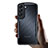 Samsung Galaxy S21 FE 5G用極薄ソフトケース シリコンケース 耐衝撃 全面保護 クリア透明 T06 サムスン ブラック