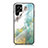 Samsung Galaxy S21 Ultra 5G用ハイブリットバンパーケース プラスチック 鏡面 カバー サムスン ライトグリーン