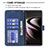 Samsung Galaxy S21 Ultra 5G用手帳型 レザーケース スタンド カバー B06F サムスン 