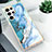 Samsung Galaxy S21 Ultra 5G用シリコンケース ソフトタッチラバー バタフライ パターン カバー S03 サムスン 