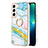 Samsung Galaxy S22 5G用シリコンケース ソフトタッチラバー バタフライ パターン カバー Y16B サムスン 