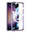 Samsung Galaxy S22 Plus 5G用極薄ソフトケース シリコンケース 耐衝撃 全面保護 クリア透明 カバー Mag-Safe 磁気 Magnetic AC1 サムスン パープル