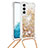 Samsung Galaxy S22 Plus 5G用シリコンケース ソフトタッチラバー バタフライ パターン カバー Y03B サムスン 