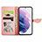 Samsung Galaxy S22 Plus 5G用手帳型 レザーケース スタンド パターン カバー S04D サムスン 