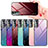 Samsung Galaxy S22 Plus 5G用ハイブリットバンパーケース プラスチック 鏡面 虹 グラデーション 勾配色 カバー サムスン 