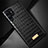 Samsung Galaxy S22 Ultra 5G用ケース 高級感 手触り良いレザー柄 S08 サムスン ブラック
