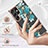 Samsung Galaxy S22 Ultra 5G用シリコンケース ソフトタッチラバー 花 カバー サムスン 