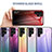 Samsung Galaxy S22 Ultra 5G用ハイブリットバンパーケース プラスチック 鏡面 虹 グラデーション 勾配色 カバー M02 サムスン 