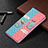 Samsung Galaxy S22 Ultra 5G用手帳型 レザーケース スタンド パターン カバー B03F サムスン 