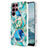 Samsung Galaxy S22 Ultra 5G用シリコンケース ソフトタッチラバー バタフライ パターン カバー Y13B サムスン 