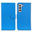 Samsung Galaxy S23 5G用手帳型 レザーケース スタンド カバー A03D サムスン ブルー