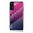 Samsung Galaxy S23 5G用ハイブリットバンパーケース プラスチック 鏡面 虹 グラデーション 勾配色 カバー M02 サムスン ローズレッド