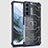 Samsung Galaxy S23 5G用360度 フルカバー ハイブリットバンパーケース クリア透明 プラスチック カバー M05 サムスン ネイビー