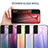 Samsung Galaxy S23 5G用ハイブリットバンパーケース プラスチック 鏡面 虹 グラデーション 勾配色 カバー M02 サムスン 