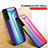 Samsung Galaxy S23 5G用ハイブリットバンパーケース プラスチック 鏡面 虹 グラデーション 勾配色 カバー M01 サムスン 