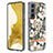 Samsung Galaxy S23 Plus 5G用シリコンケース ソフトタッチラバー バタフライ パターン カバー Y17B サムスン ホワイト