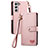 Samsung Galaxy S23 Plus 5G用手帳型 レザーケース スタンド カバー S16D サムスン ピンク
