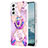 Samsung Galaxy S23 Plus 5G用シリコンケース ソフトタッチラバー バタフライ パターン カバー Y13B サムスン 