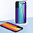 Samsung Galaxy S23 Plus 5G用ハイブリットバンパーケース プラスチック 鏡面 虹 グラデーション 勾配色 カバー M01 サムスン 
