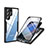 Samsung Galaxy S23 Ultra 5G用360度 フルカバー ハイブリットバンパーケース クリア透明 プラスチック カバー M01 サムスン 