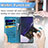 Samsung Galaxy S23 Ultra 5G用手帳型 レザーケース スタンド パターン カバー S05D サムスン 
