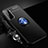 Samsung Galaxy S24 5G用極薄ソフトケース シリコンケース 耐衝撃 全面保護 アンド指輪 マグネット式 バンパー A01 サムスン ネイビー・ブラック